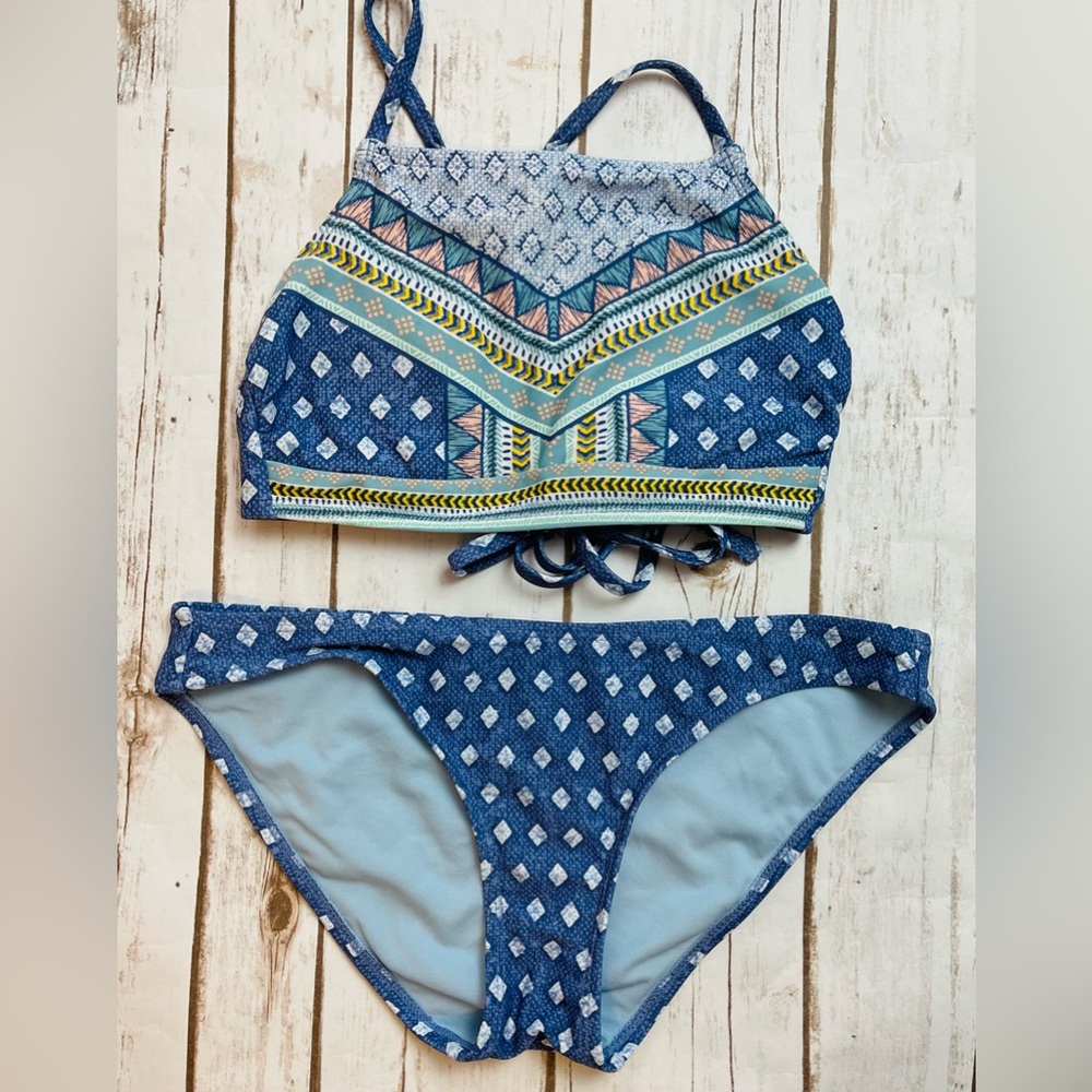 Target Xhilaration 2pc Bikini Halter Bathing Suit Size S Small